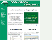 Tablet Screenshot of libraryconcepts.com